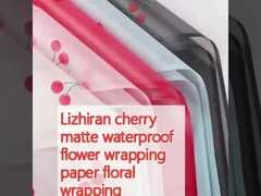 Lizhiran cherry mat impermeabile carta da involucro per fiori carta da involucro per fiori carta da involucro per fiori translucida coreana