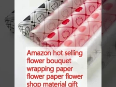 Amazon vendita calda bouquet di fiori carta di avvolgimento carta di fiore carta negozio di fiori materiale regalo regalo fiore arte negozio di fiori