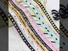 10mm Nuovo Prodotto Scena di Halloween Atmosfera zucca fantasma ragno Candy Trick Maker Nastro Atmosfera