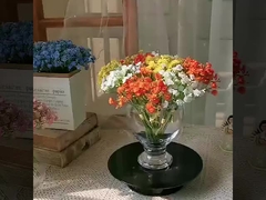 Mini cielo stellato scritto a mano, colori di primavera, stelle stellate, fiori simulati, fiori falsi, Artificia