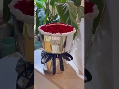 Carta di rivestimento per fiori con finitura speculare, carta lucida argentina, cellophane ispessito impermeabile, tappetino da bagno