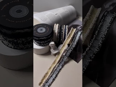 Nastro multicolore coreano con piccoli bordi floreali profumati, pelliccia e bordi ruvidi, accessori di abbigliamento