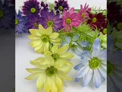 Simulazione estiva di crisantemo, arrangiamento di fiori da secchio fortunato, fotografia nuziale, decorazione giardino