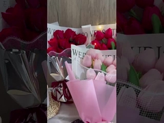 Giornata di Natale rosa tulipano Simulato Bouquet di fiori Confessione Regalo di compleanno Produttore all'ingrosso Bouque