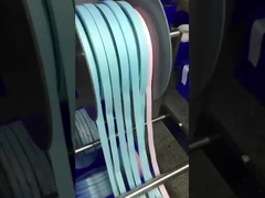 Nastro Meisida a filo di 3,8 cm nastro rosso e argento stella arcobaleno in gradiente di colore nastro all'ingrosso