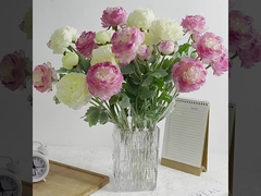 Simulato di lusso di alta gamma con tre teste, mille pose, fiore di loto, peonia oceanica, fiore simulato, matrimonio a casa.