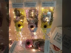 Giorno di San Valentino 520 Sacchetto di girasole Bambola Sky Starry Bouquet regalo per ragazzo, moglie, e la migliore patatina