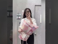 Carta di avvolgimento impermeabile per bouquet di fiori, carta di avvolgimento per caramelle e cartolari solidi