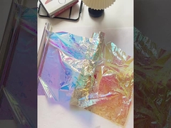 Carta da rivestimento a pellicola colorata, carta perla, arcobaleno laser, caramelle trasparenti a sette colori