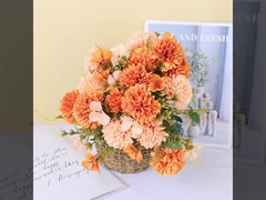 Decorazione artificiale di crisantemi, fiori di seta, camomilla, foto in salotto, fiore