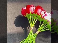 Simulazione di 7 teste di rosa all'ingrosso concubina imperiale rosa portatile rose bundle arredamento per la casa hotel