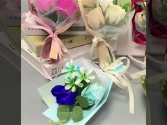 Mini bouquet di San Valentino, sapone di rose, fiore eterno, scatola regalo per l'aromaterapia, GIF per souvenir fai da te