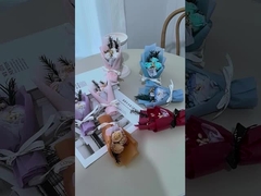 Mini piccolo bouquet di fiori di Natale e San Valentino rosa sapone fiori scatola regalo per abbinare matrimonio s