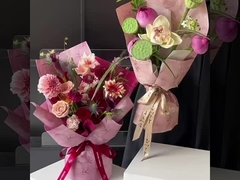 Bambù farfalla stile antico arrangiamento di fiori fai da te carta di imballaggio di fiori