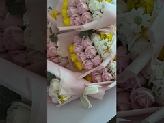 Scatola regalo di fiori di sapone da 18 rose, mazzo di fiori di sapone, San Valentino, regalo di Natale, compleanno piccolo p