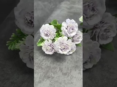 Bouquet di rose ibisco a 7 teste simulate decorazione domestica scena di matrimonio decorazione transfrontaliera fatta a mano
