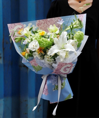 comprare Carta da regalo per fiorista stampata da 70 gsm impermeabile per bouquet online manufacture