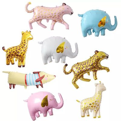 comprare I giocattoli gonfiabili di Cat Dog Tiger Giraffe Elephant di compleanno dei bambini del pallone di Wholesal fanno festa il pallone della stagnola delle decorazioni fabbricazione online