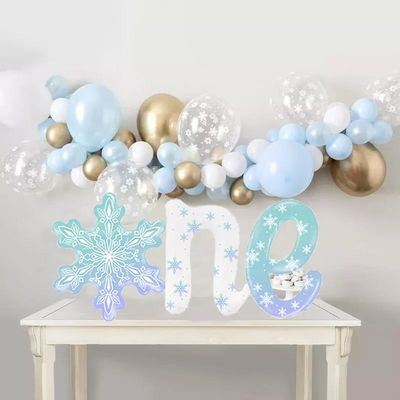 comprare Fiocco di neve di Wholesal un pallone della stagnola del fiocco di neve della decorazione della festa di compleanno di inverno del pallone di compleanno di inverno del pallone di compleanno fabbricazione online