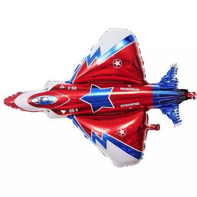 comprare Pallone di alluminio di disposizione della decorazione del pallone del di alluminio degli aerei del pallone del film del combattente di Wholesal fabbricazione online
