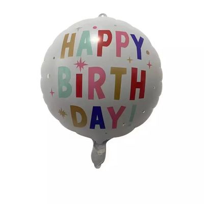 comprare Palloni decorativi rotondi a 18 pollici della stagnola di buon compleanno dei palloni di prezzo competitivo di Wholesal fabbricazione online