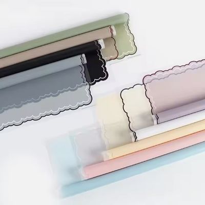 comprare Carta di avvolgimento a fiore ghiacciato con linee ondulate Imballaggio regalo Imballaggio regalo impermeabile fabbricazione online