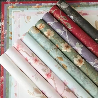 comprare Carta di avvolgimento a base di fiore di alta qualità a pasta mista in rilievo per la stampa retrò-artistica cinese online manufacture