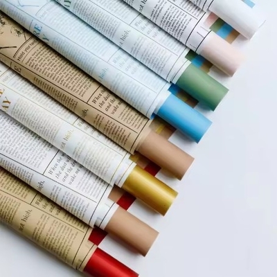 comprare Carta di avvolgimento a doppio colore impermeabile per fiori di polpa per bouquet di lusso 58*58cm online manufacture