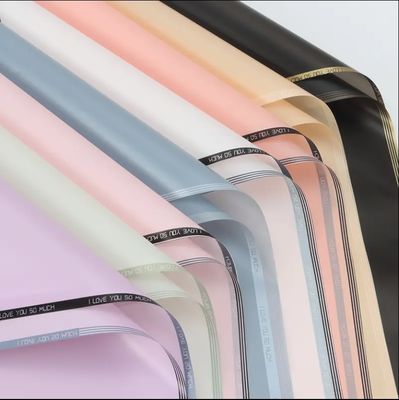 Un buon prezzo. Carta di confezione di fiori di lusso impermeabile e riciclabile carta da regalo con bordo d'amore in linea