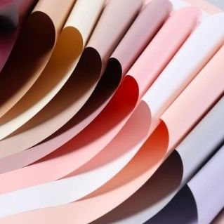 Un buon prezzo. Carta di avvolgimento di fiori in stile coreano per il primo amore Carta a colori solidi per materiale artistico impermeabile a fiori in linea