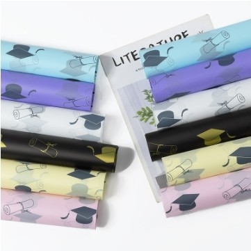 comprare Stagione di laurea libro di archi impermeabile carta di avvolgimento di fiori esame di ammissione al college dottorato cappello bouquet avvolgimento di fiori carta regalo carta di fiori online manufacture