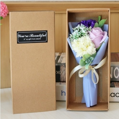 comprare Bouquet di sapone rosa scatola regalo regalo di vacanza piccolo regalo attività pratico garofano simulazione fiore piccolo bouquet online manufacture