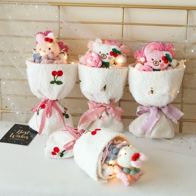 Un buon prezzo. Bouquet di Bambole Carino Plush Bunny Bambole Bouquet Natale regalo di vacanza Fabbrica Finita Bouquet in linea