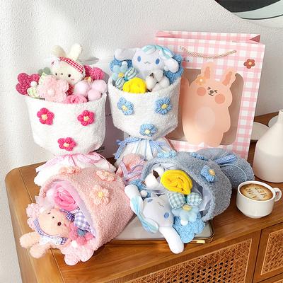 comprare Regali per la Festa della Madre Regali per San Valentino coniglio in peluche bouquet di bambole finite per ragazze o muse come regali di compleanno fabbricazione online