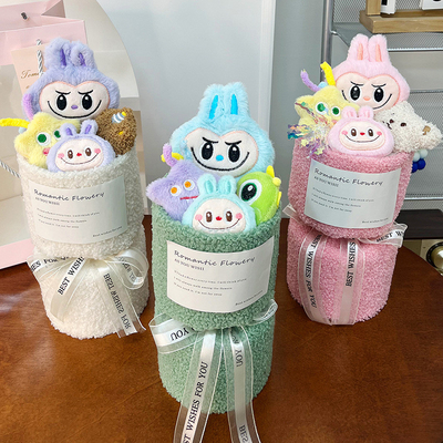 comprare 15x30cm Giorno di San Valentino Labubu Bambola Plush Bouquet Bambola Regalo per Fidanzata e Miglior Amico Regalo di compleanno Bambine Varietà online manufacture