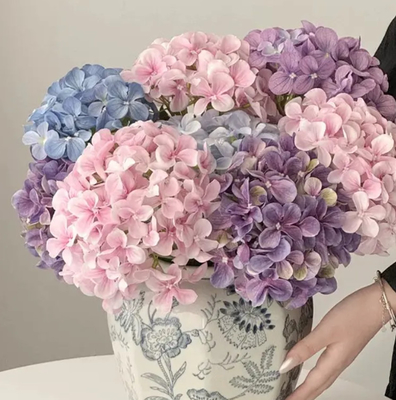 Un buon prezzo. Decorazione per la casa Fiore artificiale ortensia Decorazione ristorante Disegno di fiori Disegno di matrimonio Ortensia grande in linea
