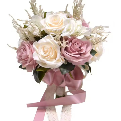Un buon prezzo. Bouquet di fiori artificiali rosa peonia fiori di seta per la decorazione del matrimonio sposa damigella sposa bouquet di fiori in linea
