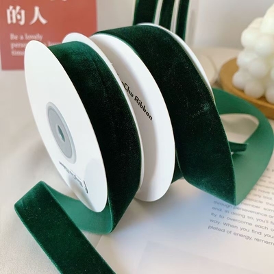 comprare Inchiostro verde velluto velluto unilaterale nastro tessuto velluto velluto nastro di seta fai da te bouquet di fiocco imballaggio regalo online manufacture