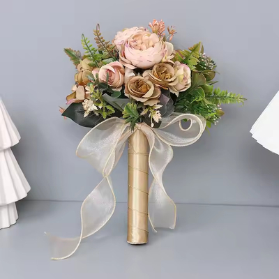 Un buon prezzo. Bouquets di nozze all'ingrosso di alta qualità Fiori artificiali Rose Spose Spose Damigelle Consigli di nozze a mano Regali di San Valentino in linea