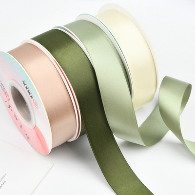 comprare 2Nastro floreale a due lati crittografato a colori solidi da 0,5 cm, nastro a bouquet di fiori, nastro a scatola regalo fai da te online manufacture
