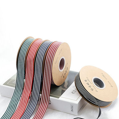 comprare 2.5CM Pasticceria Fabbrica di cravatte a fiori Nastro di fiori Bouquet regalo Imballaggio a strisce Nastro fabbricazione online