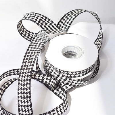 comprare Nastro tessuto in nido di miele nero e bianco nastro decorativo nastro arco floreale mazzo di fiori cravatta materiale di imballaggio sconto fabbricazione online