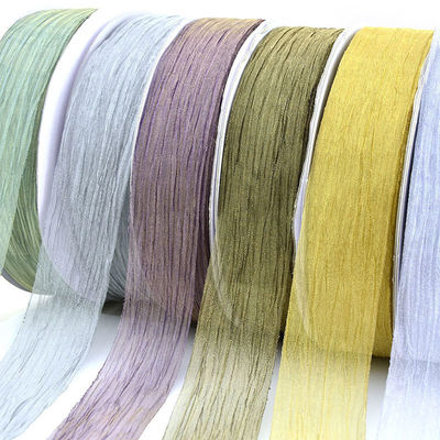 comprare 38 mm di larghezza organza plissé coreano fai da te nastro farfalla arco accessori clip capelli all'ingrosso fabbricazione online