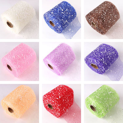 comprare 15cm di larghezza rete di punti di neve fatta a mano fai da te cartone animato decorazione di fiori imballaggio rete decorazione di matrimonio con colori multipli fabbricazione online