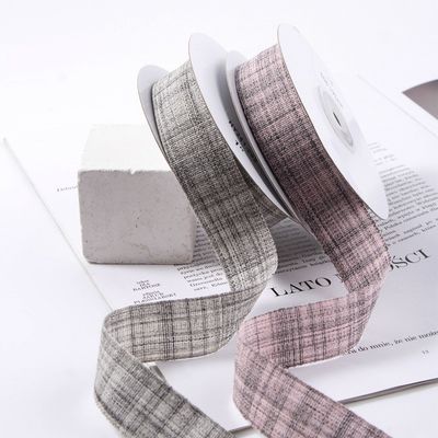 comprare Accessori per capelli fai da te arco a colori misti lino cotone nastro a quadri abbigliamento tessuto scarpe e cappelli accessori bouquet accessori cinture fabbricazione online