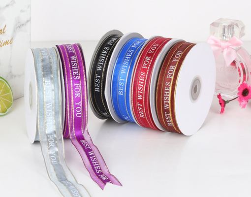 comprare Quattro fili d'oro, bordo di raso, nastro di seta, lettere stampate, auguri per te, scatola di torte, fiori freschi, cottura, nastro tissuto online manufacture