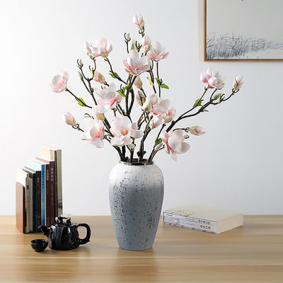 Un buon prezzo. Magnolia fiori artificiali, magnolia fiori finti, nuovi ornamenti di salotto in stile cinese per il corridoio d'ingresso, decorazione del tavolo da pranzo in linea