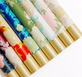 Un buon prezzo. Carta Yuyin di colore nazionale Peonia di fiori d'epoca Carta di imballaggio in linea