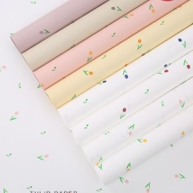 Un buon prezzo. 57*57cm Moda Tulip Ouya Carta impermeabile Fiore Fiore Carta di imballaggio in linea