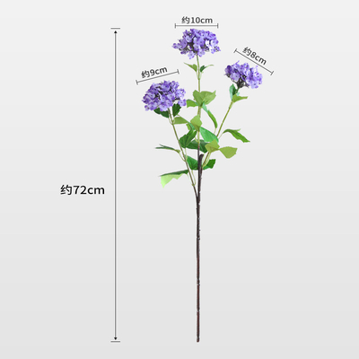 comprare Decorazione per la casa 3 teste di palla ricamata in legno Simulazione fiore fiore morbido di nozze Decorazione del soffitto multicolore online manufacture